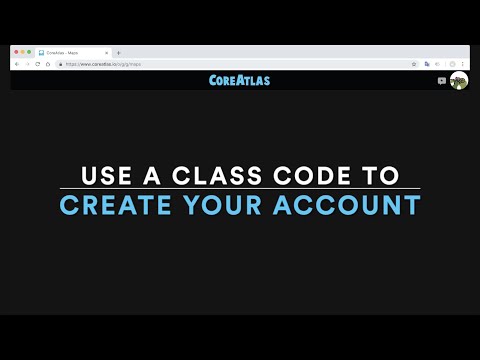 For Students: Using a Class Code in CoreAtlas