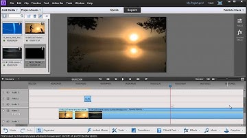 Premiere Elements Tutorial - Using Video Backgrounds, Animated Transitions and Lower Thirds