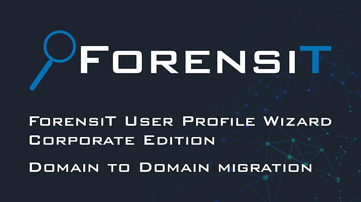 Domain to Domain Profile Migration Demonstration using User Profile Wizard Corporate Edition