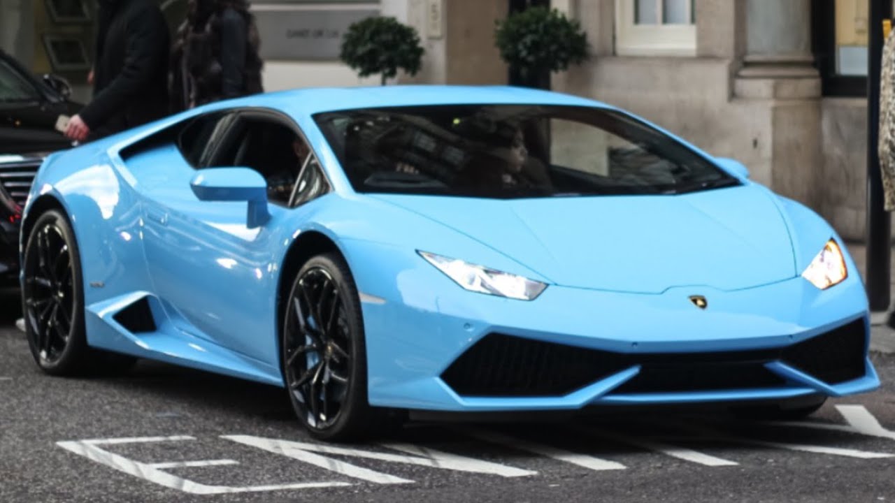 Baby Blue Lamborghini Huracan, LP610-4 - YouTube