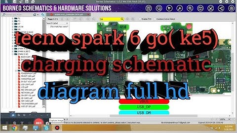 tecno spark 6 go charging schematic diagram#tecno#charging#schematics#daigram