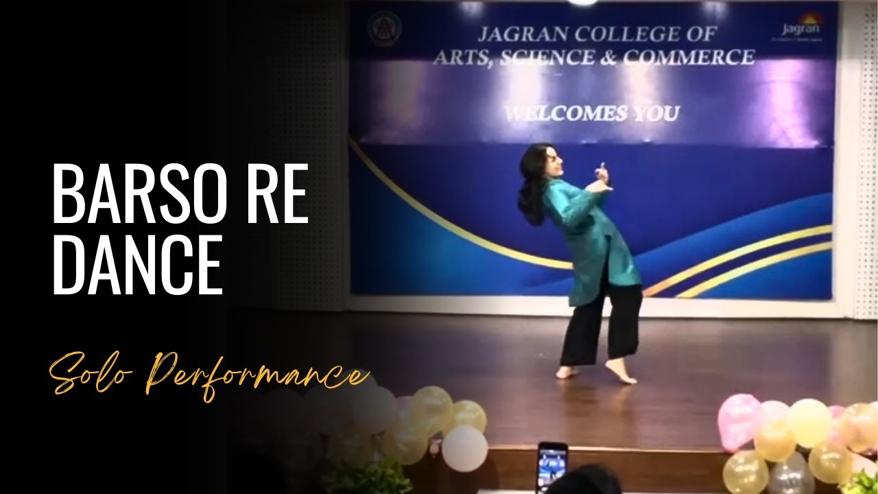 First Solo Performance | Part-1 Barso Re | Farewell Dance | - YouTube