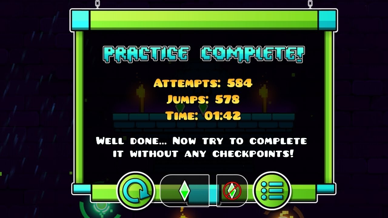 Playing geometry dash for my first time - YouTube