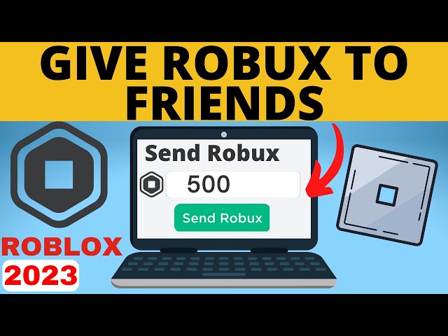 How to Give Robux to Friends on Roblox - Send Robux to People - 2023 Easy 