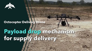 The safest payload drop mechanism by the Octocopter delivery drone | Alphaswift