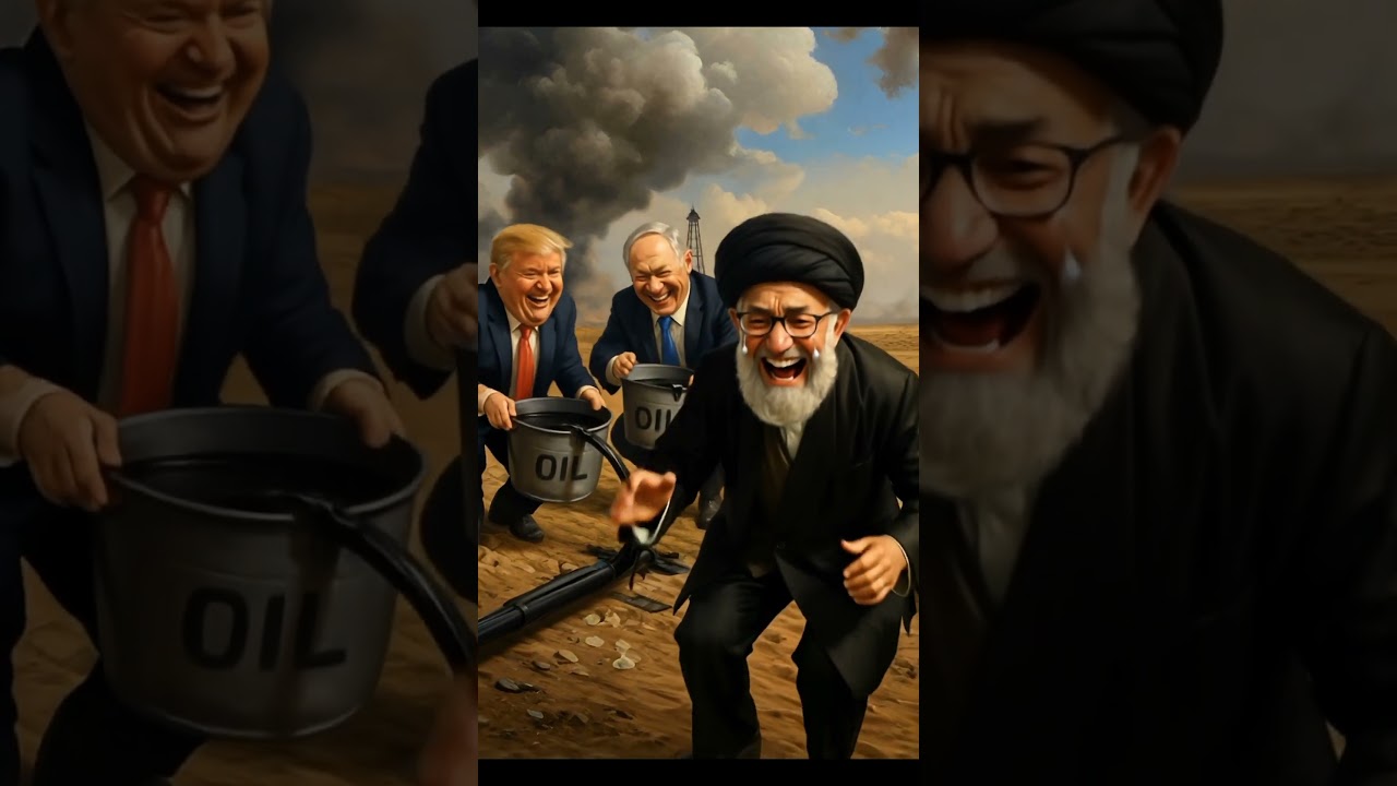 "🛢️ Desert Oil Heist: Trump 🇺🇸 & Bibi 🇮🇱 Steal the Juice — Khamenei 🇮🇷 Cries 'My Oil!' 😭💔"