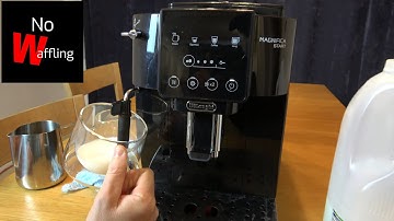 How to Use the Milk Frother Steam Wand Delonghi Magnifica Start Coffee Machine - Beginners guide