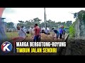 Janji Pembangunan Tak Terealisasi, Warga Timbun Jalan Rusak di Metro Barat
