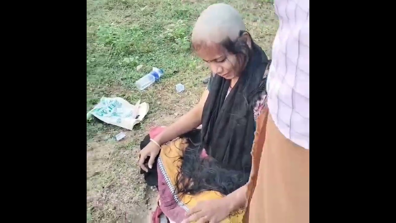 Women Headshave in Local temple | Women Headshave