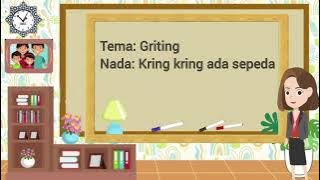 Aransemen Lagu Tema Greeting, Nada kring kring ada sepeda