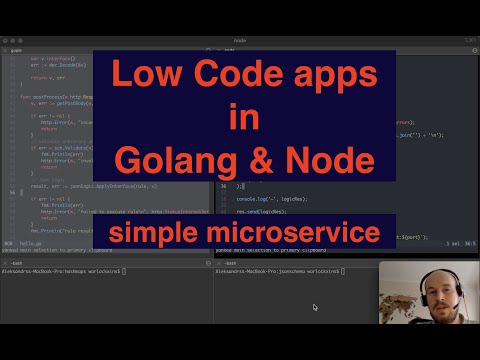 Low Code microservice in Golang & Node.js + JsonSchema