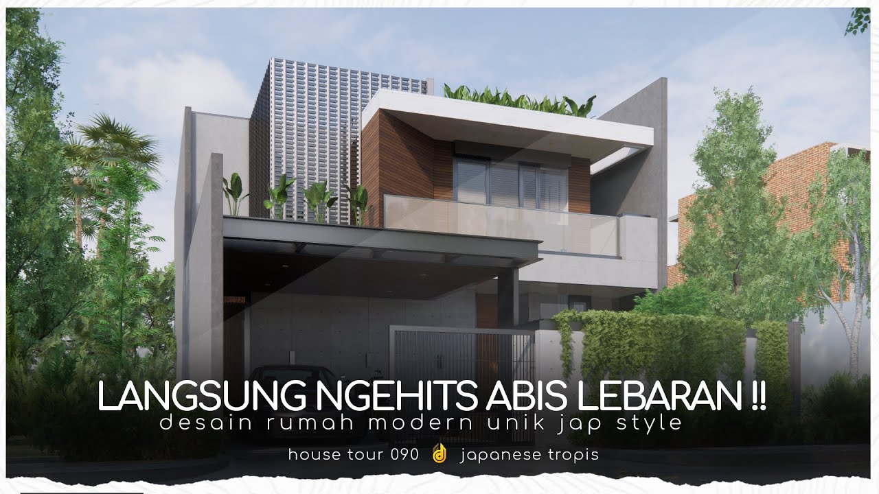 Auto ngehits kalo abis lebaran punya rumah modern tropis x japanese ini mah..