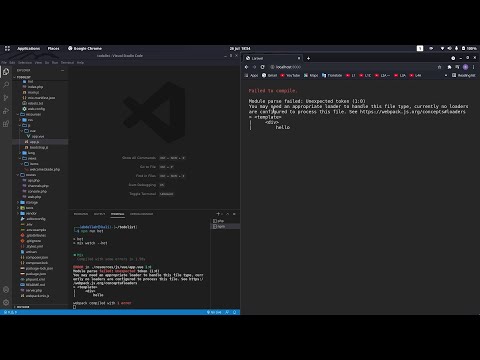 How to fix the error You may need an appropriate loader to handle this file type. (laravel 8 - vue)