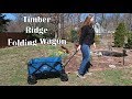 TIMBER RIDGE FOLDING WAGON 🍀COLLAPSIBLE CAMPING UTILITY CART (Beach, Garden) REVIEW 👈