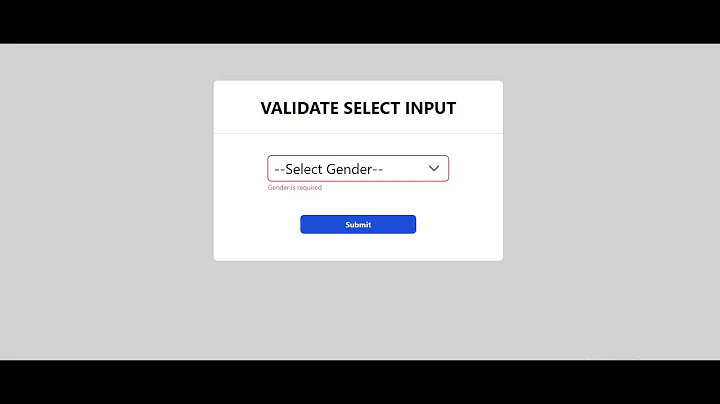 #10 Validate Select Input with React Hook Form v7 - React Micro Project for Beginners