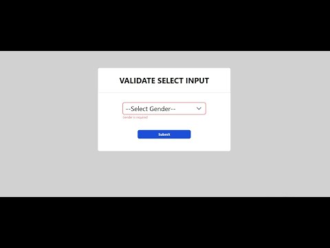 #10 Validate Select Input with React Hook Form v7 - React Micro Project for Beginners