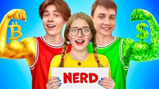 Rich Popular Vs Broke Unpopular Funny Moments With Popular Girl Vs Nerd