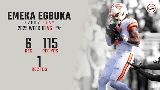 Emeka Egbuka Week 10 Highlights | Every Target and Catch vs Patriots