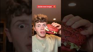 Eating and rating Burger King’s new Spider Man burger!