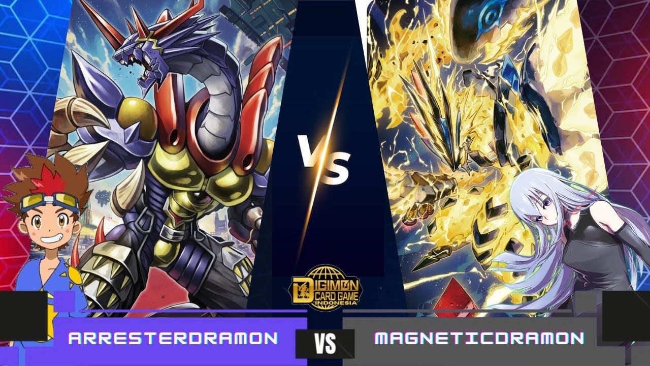 Arresterdramon VS Magneticdramon - Digimon Card Game Indonesia