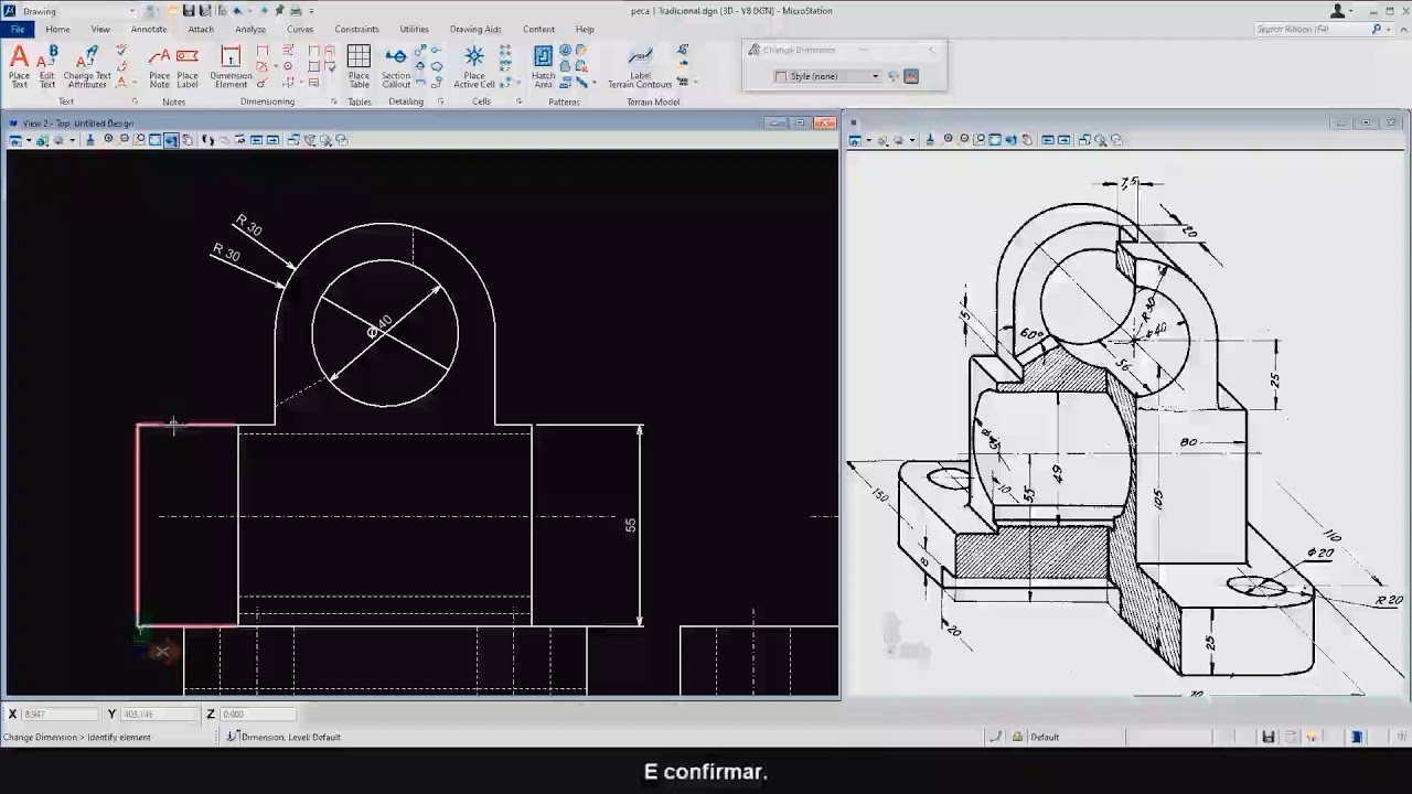 MicroStation Cotas Vídeo 01 - YouTube