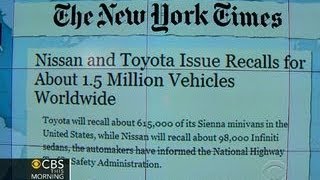 Headlines: Toyota and Nissan to recall 1.5M vehicles screenshot 1