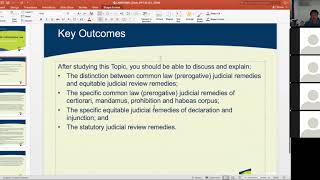 Details LAWS12061 (Administrative Law) Tutorial Week 10: Judicial Review Remedies Guide