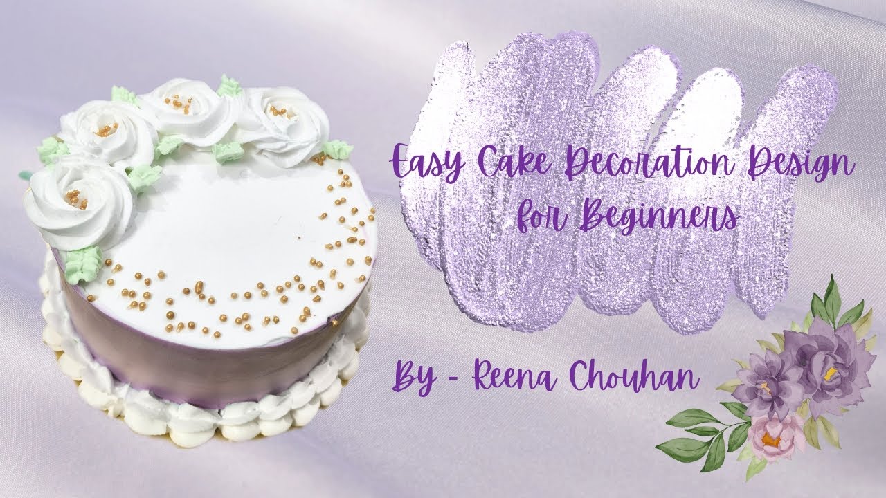 Easy Cake Decoration for Beginners💗Easy Cake Design | Easy Cake icing | Easy Cake Decoration at home
