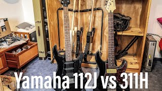 Comparison of a Yamaha Pacifica 112J and 311H electric guitar