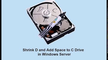 Shrink D and Add Space to C Drive for Windows Server 2008/2012/2016/2019