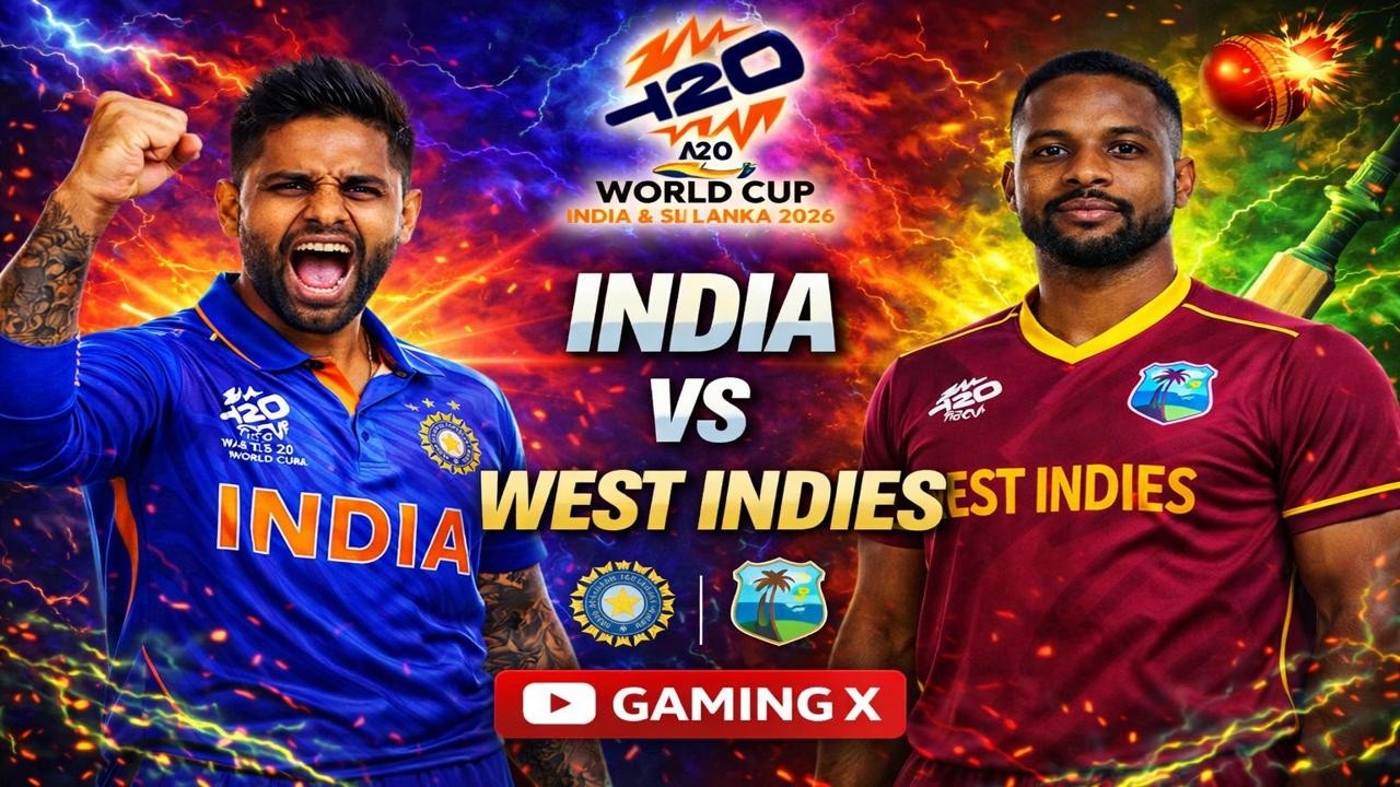 West Indies vs India T20 World Cup Match 2026 LIVE Match Cricket 26 Gaming x
