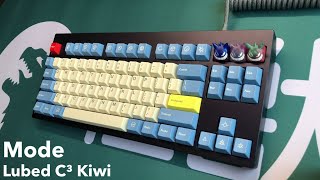 Mode Eighty with lubed C³ Kiwi Switches Typing Sounds