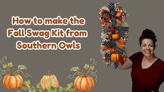 How to make the Southern Owls Fall pumpkin paint stick swag