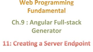 #webapp #web_programming #striversity 09.11 - Crating a Server Endpoint
