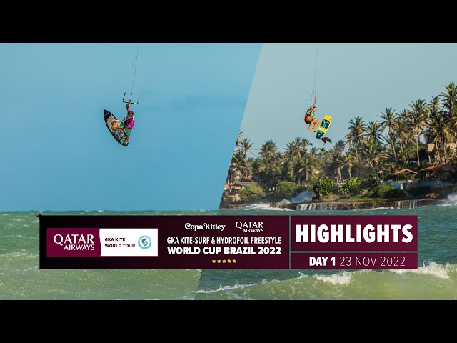 Copa Kitley GKA Kite-Surf & Hydrofoil World Cups Brazil | Day One Highlights