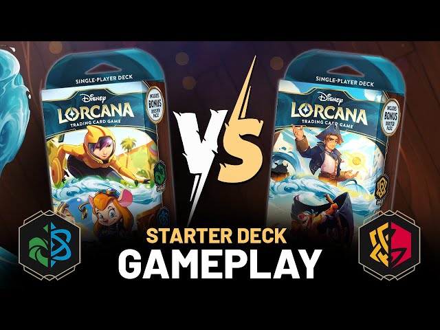Azurite Sea STARTER DECK GAMEPLAY | Disney Lorcana