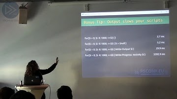 Chrissy LeMaire - 5 Bonus PowerShell Performance Tips