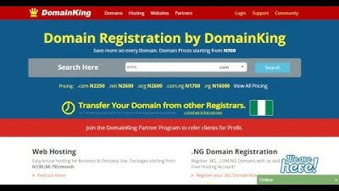 Introduction to Domainking; Buy hosting for wardpress and Domain names for websites and blogs