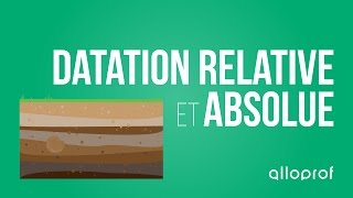 géologie de datation relative et absolue