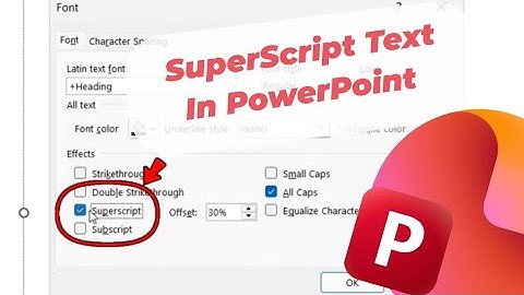 How to Superscript Text in PowerPoint - Raise Text or Numbers