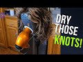 Dry those knots!! Human Hair wig wearing tip