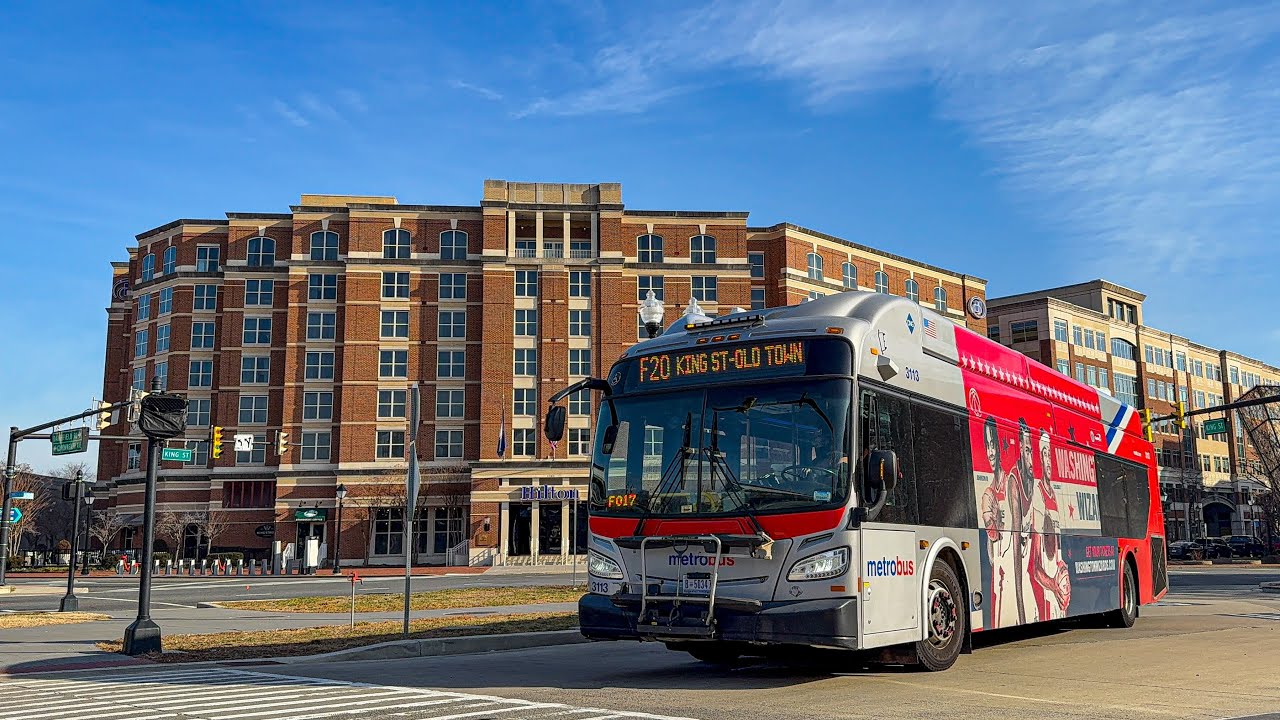 DASH Alexandria Transit Company and WMATA Metrobus Compilation at King Street-Old Town Alexandria