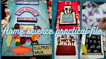 Home science practical file |class12th home science practical file design | beautiful designer file