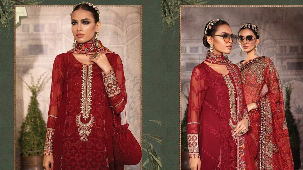 MARIA.B Chiffon Embroidery Collection YouTube