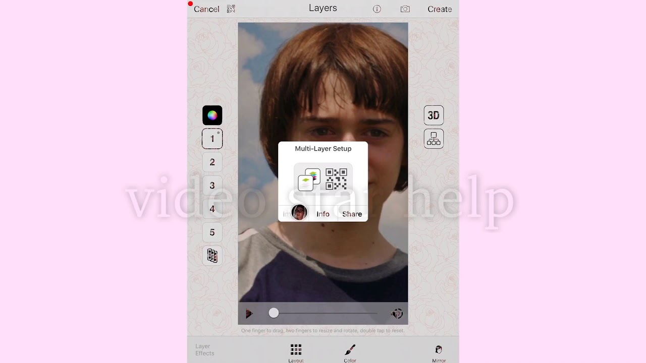 how to add a qr code shake// video star help YouTube