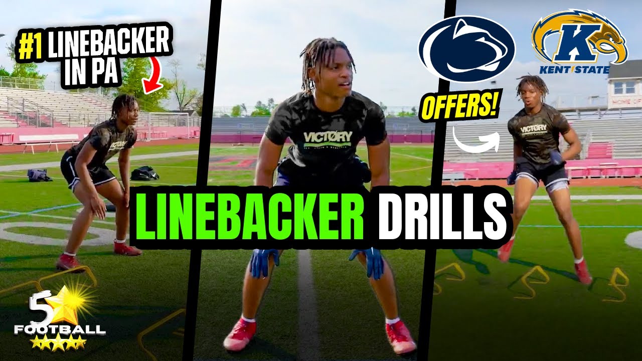 Linebacker Drills - #1 LB in Pennsylvania👀