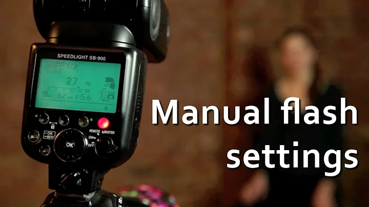 Video tutorial: Manual flash settings with speedlights