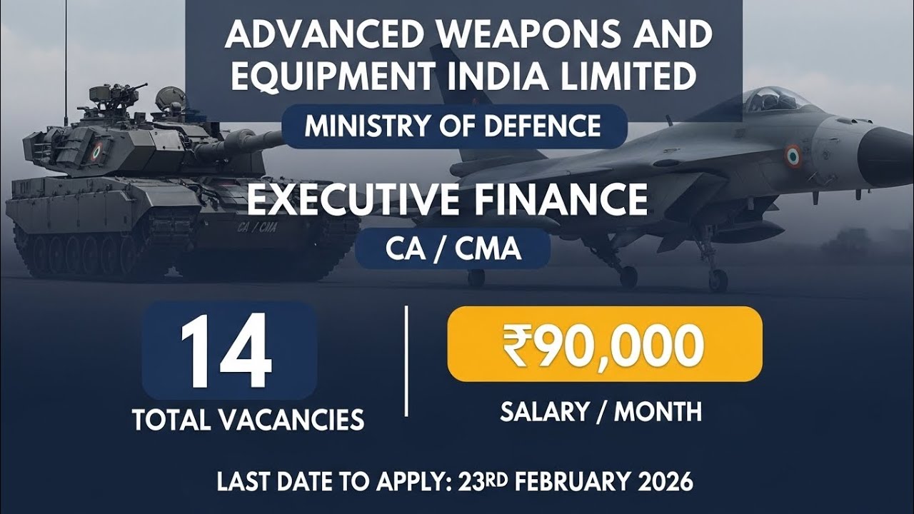 AWEIL Vacancy for CA / CMA | Ministry of Defence | CA Ayushi Gupta #job #jobvacancy 