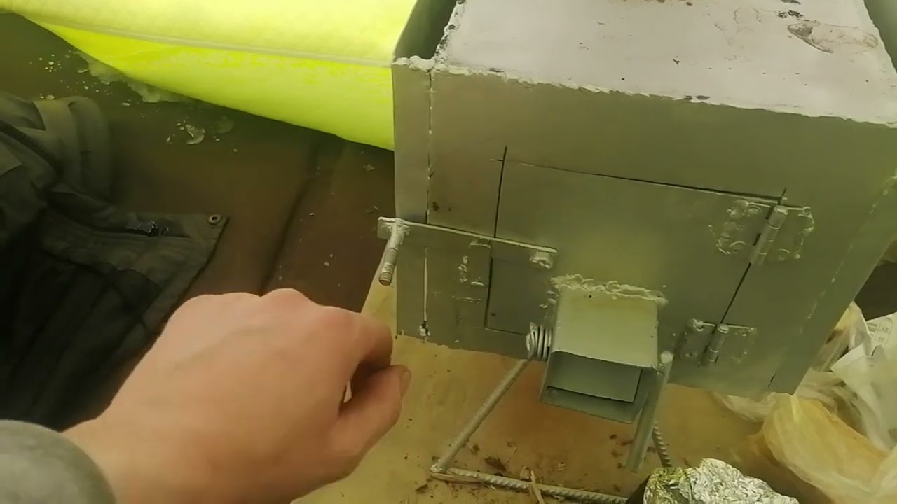 Печка в палатку (Кабанчик) своими руками! - YouTube