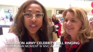 LORRIE LEAN MOMENT - Celebrity Bell Ringing @SalArmyNorth